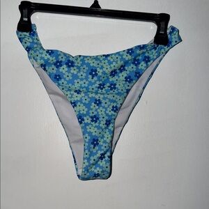Floral Blue Bikini Bottom